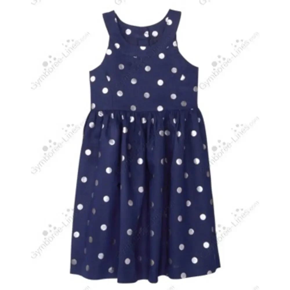 Gymboree Shimmer Dot Dress - Metallic Print